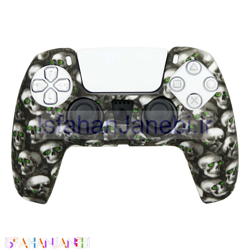 اصفهان جانبی-روکش دسته بازی PS5 طرح اسکلت چشم سبز