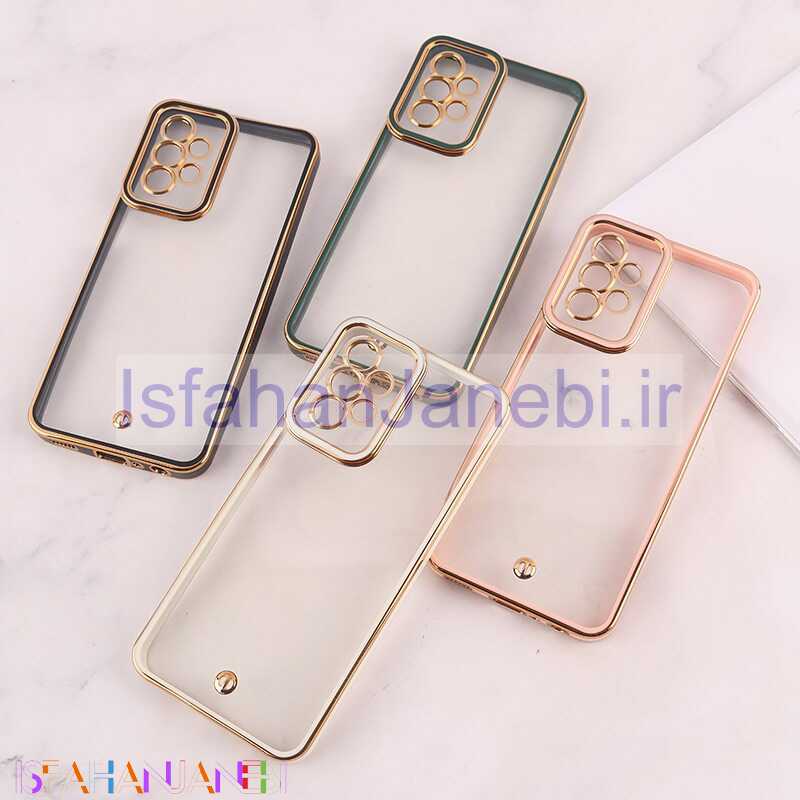 اصفهان جانبی-قاب ژله ای سامسونگ Galaxy A23 4G / A23 5G دور رنگی محافظ لنزدار