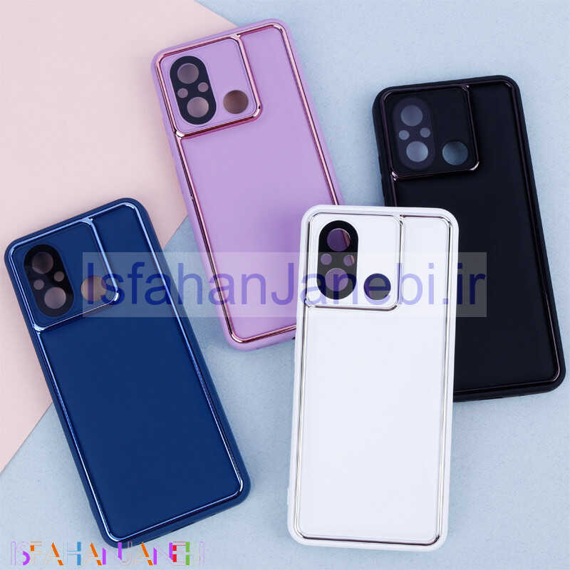 اصفهان جانبی-قاب دور براق رینگی محافظ لنزدار Xiaomi Redmi 12C