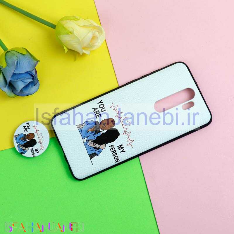 اصفهان جانبی-قاب فانتزی برجسته + پاپ سوکت طرح Friends شیائومی Redmi Note 8 Pro سری D