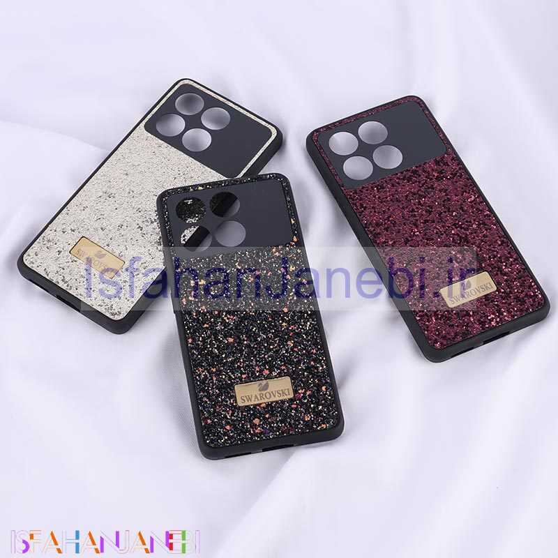 اصفهان جانبی-قاب شاینی Swarovski شیائومی Poco X6 Pro محافظ لنزدار