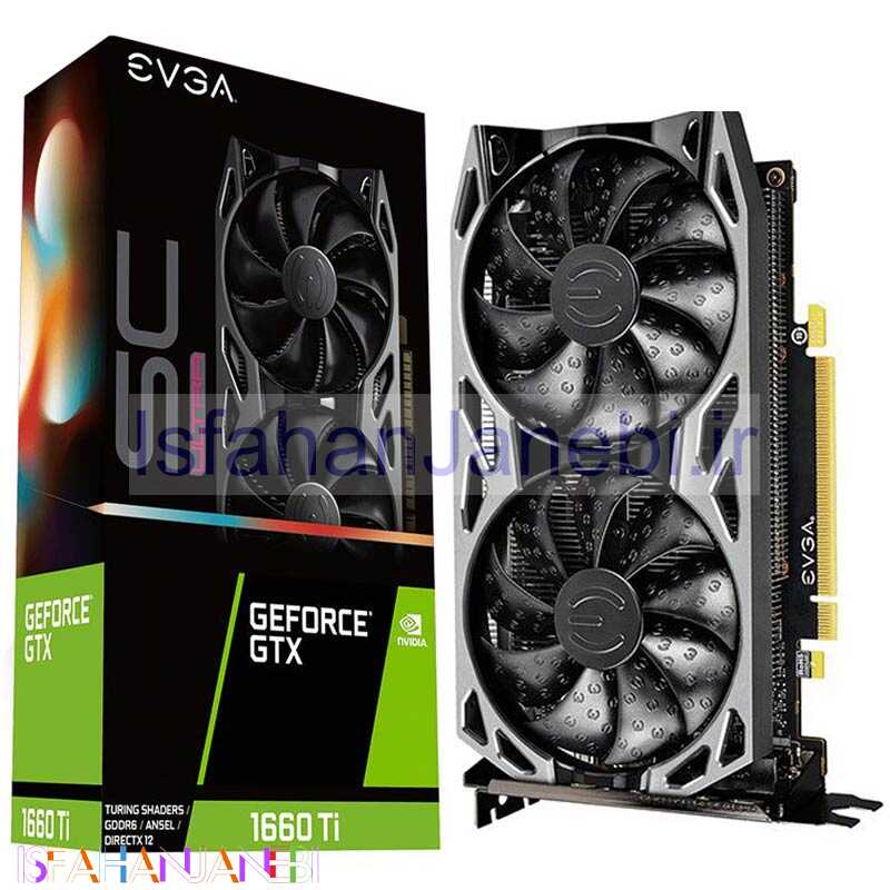 اصفهان جانبی-کارت گرافیک EVGA Ultra GeForce GTX1660TI SC O6G GDDR6 192Bit