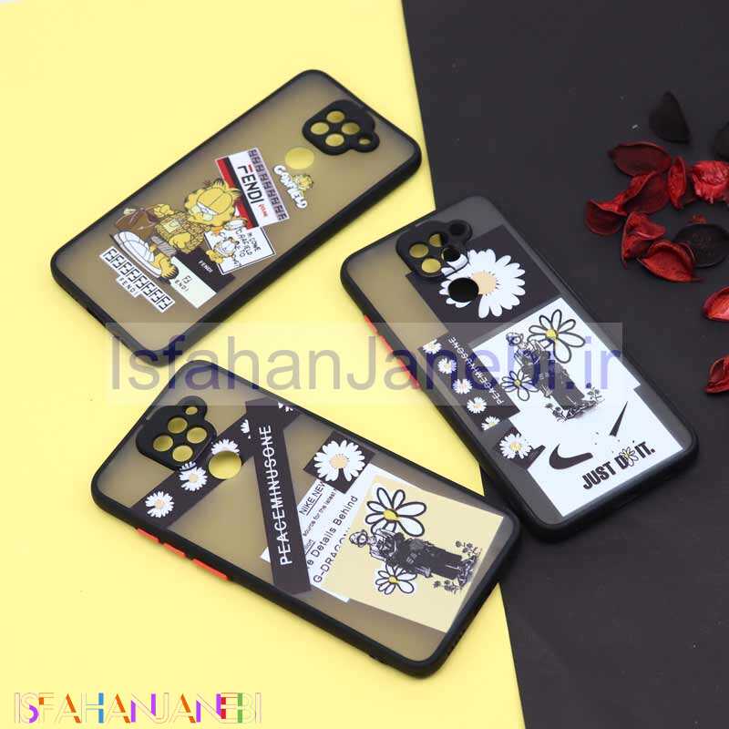 اصفهان جانبی-قاب PC مات طرحدار Xiaomi Redmi Note 9 کد3