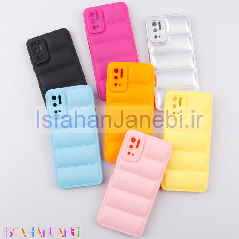 اصفهان جانبی-قاب پافر ژله ای ساده محافظ لنزدار Xiaomi Redmi Note 10 5G / Poco M3 Pro