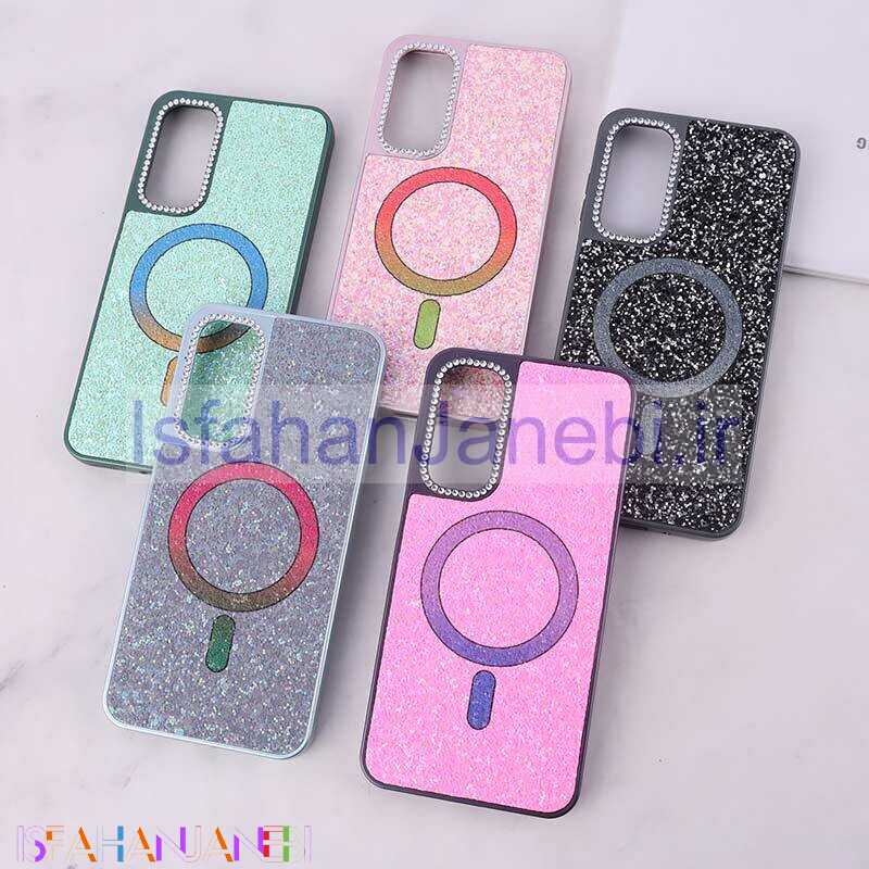 اصفهان جانبی-قاب اکلیلی سامسونگ Galaxy A16 4G / A16 5G نگین دار طرح مگ سیف