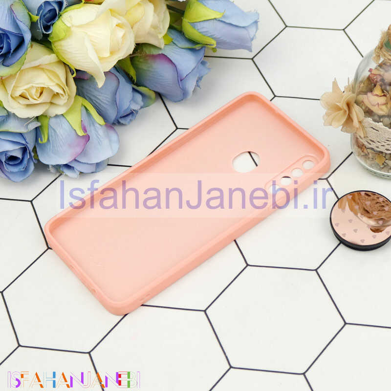 اصفهان جانبی-قاب محافظ لنزدار آینه ای + پاپ سوکت طرح قلب صورتی Samsung Galaxy A20s