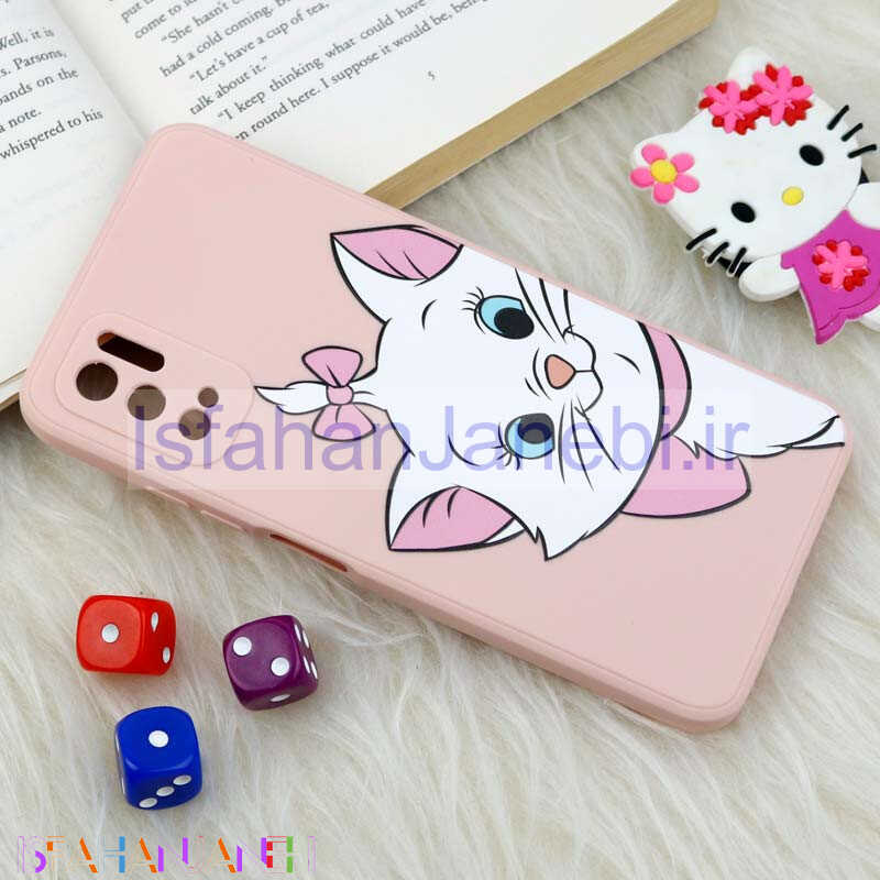 اصفهان جانبی-قاب سیلیکونی عروسکی محافظ لنزدار طرح گربه اشرافی Xiaomi Poco M3 Pro