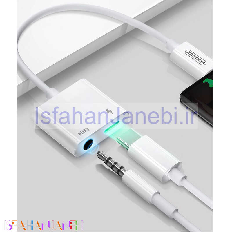 اصفهان جانبی-تبدیل Joyroom SH-C1 PD Type-C to AUX HiFi / Type-C 12cm