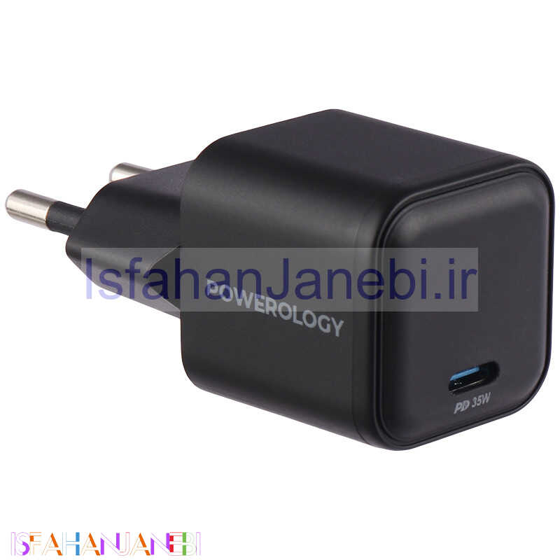 اصفهان جانبی-کلگی فست شارژ Powerology P35WSPCEU 3A PD 35W