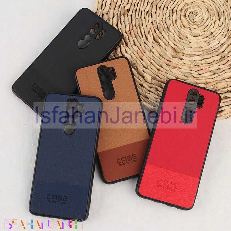 اصفهان جانبی-قاب چرمی Smart Phone شیائومی Redmi Note 8 Pro پارچه ای محافظ لنزدار
