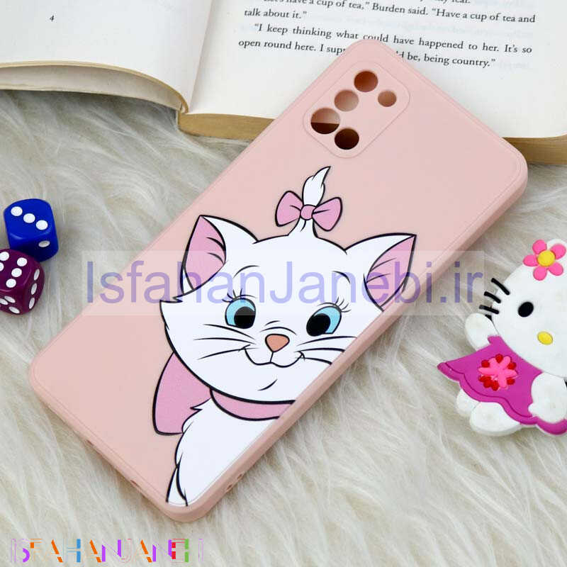 اصفهان جانبی-قاب سیلیکونی عروسکی محافظ لنزدار طرح گربه اشرافی Samsung Galaxy A31