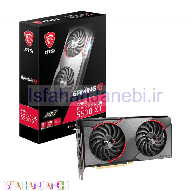 اصفهان جانبی-کارت گرافیک MSI RADEON RX5500 XT 8GB GDDR6