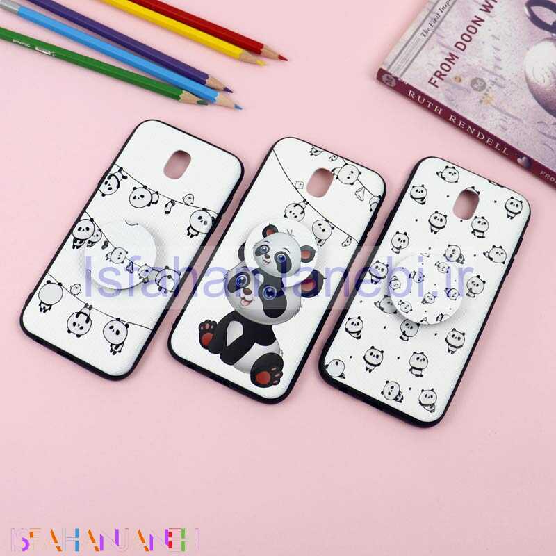اصفهان جانبی-قاب فانتزی برجسته + پاپ سوکت طرح پاندا سامسونگ J5 Pro سری D