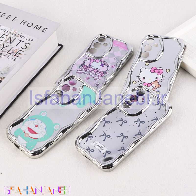 اصفهان جانبی-قاب آینه ای سامسونگ Galaxy A35 محافظ لنزدار براق طرح دار