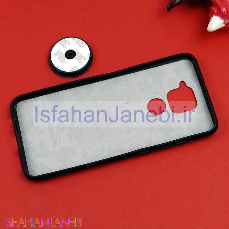اصفهان جانبی-قاب فانتزی برجسته + پاپ سوکت طرح CAT شیائومی Redmi Note 9 سری D