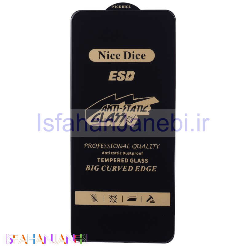 اصفهان جانبی-گلس آنتی استاتیک Nice Dice شیائومی Mi 10 / Mi 10 Pro
