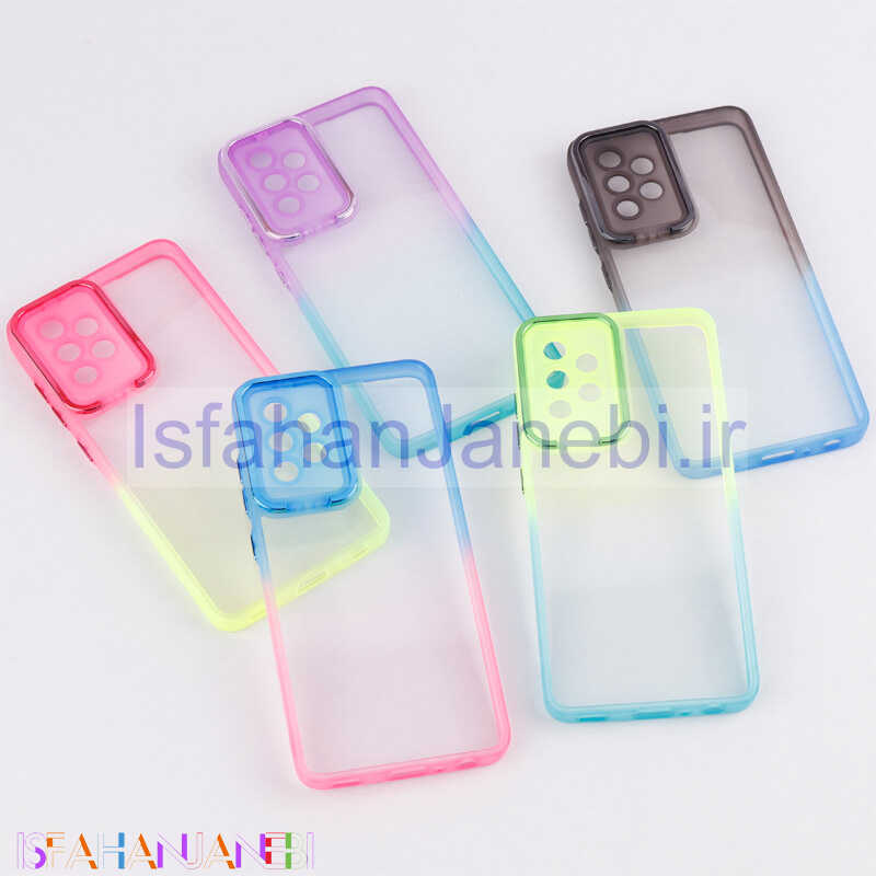 اصفهان جانبی-قاب ضد ضربه استند شو دور رنگی محافظ لنزدار Samsung Galaxy A52 / A52s