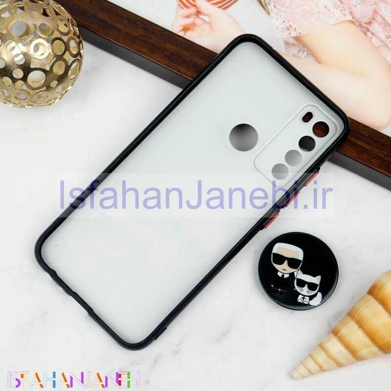 اصفهان جانبی-قاب PC محافظ لنز دار طرح Boss Cat + پاپ سوکت Xiaomi Redmi Note 8