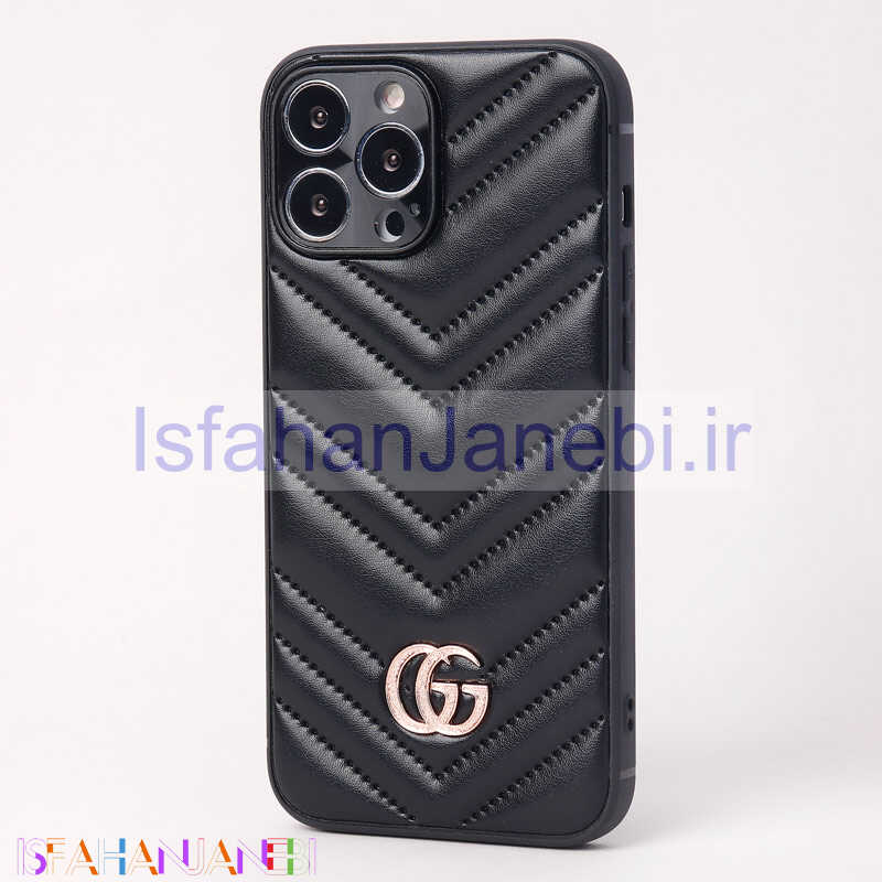 اصفهان جانبی-قاب پافر چرمی محافظ لنزدار iPhone 13 Pro Max