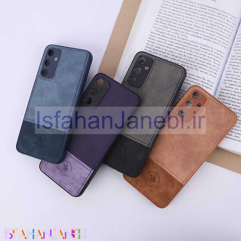 اصفهان جانبی-قاب چرمی Polo & Racquet Club سامسونگ Galaxy A05s دو تکه محافظ لنزدار