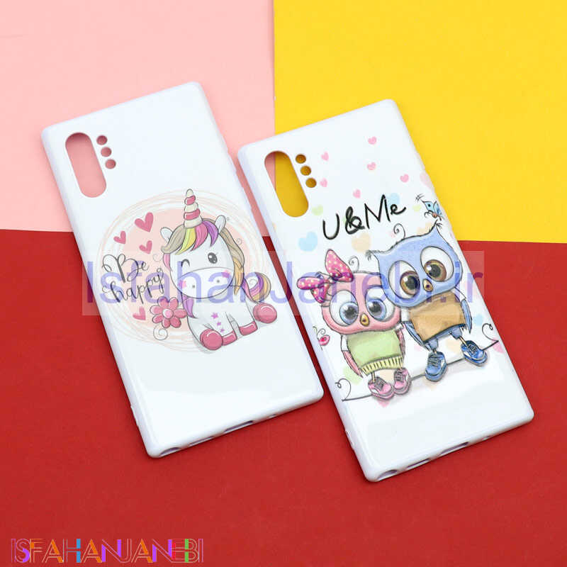 اصفهان جانبی-قاب فانتزی سفید طرح کارتونی سامسونگ Note 10 Plus