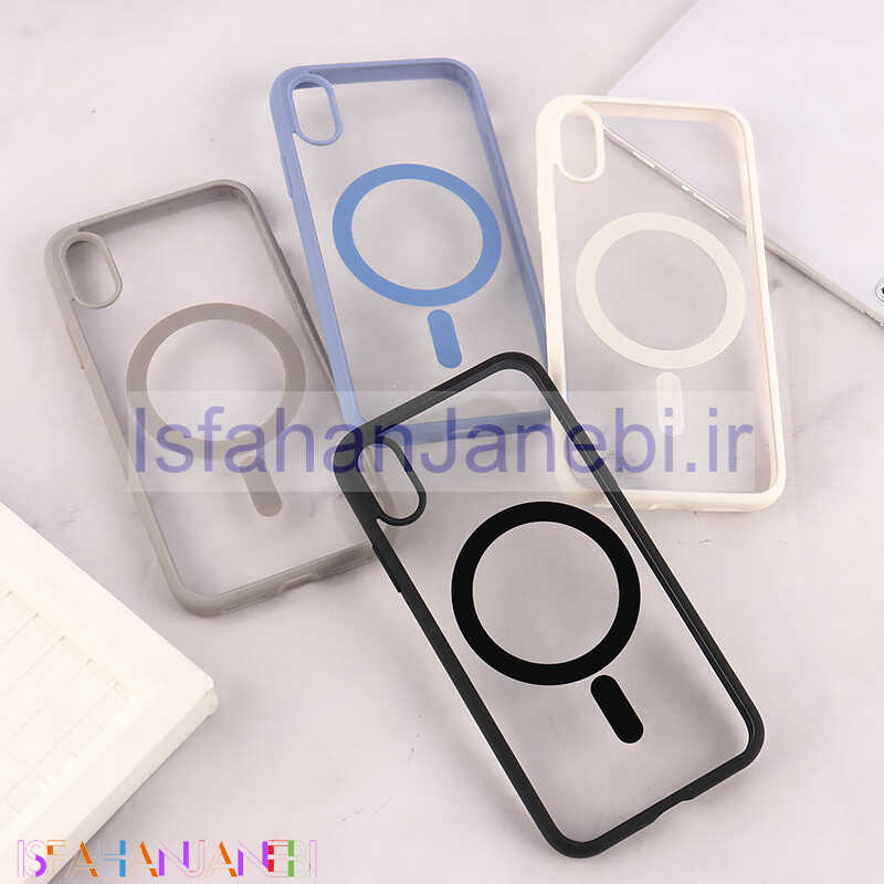 اصفهان جانبی-قاب PC مگ سیف آیفون X / XS دور رنگی