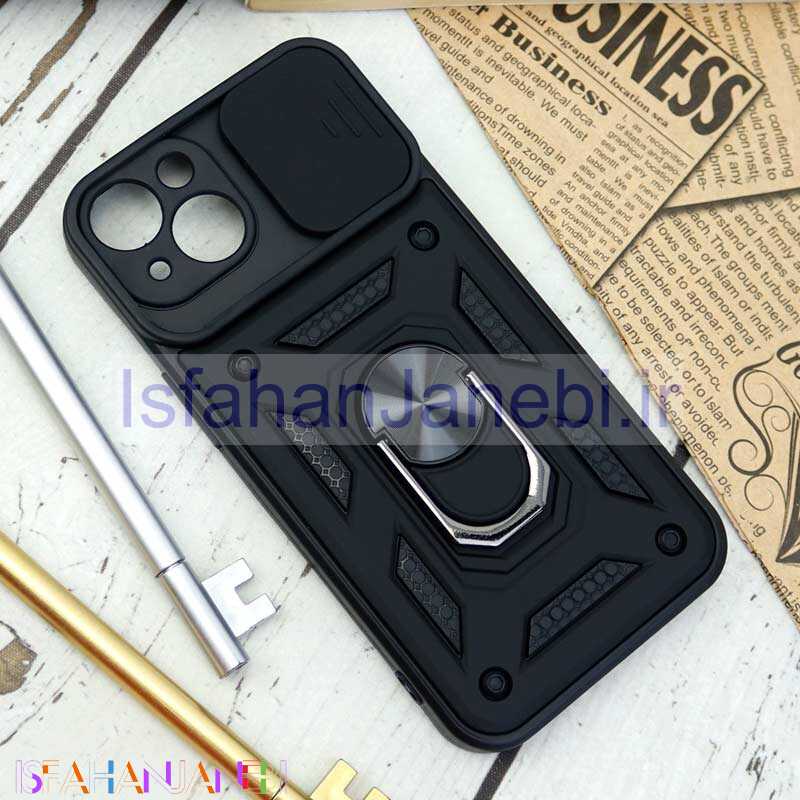 اصفهان جانبی-قاب ضد ضربه محافظ لنزدار کشویی هولدر دار بتمن iPhone 13
