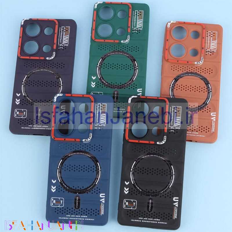 اصفهان جانبی-قاب پافر توری دار محافظ لنزدار شیائومی Redmi Note 13 Pro 4G