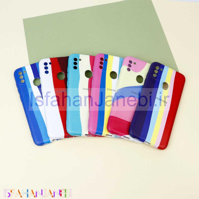 اصفهان جانبی-قاب محافظ لنزدار رنگین کمانی Highcopy سامسونگ Samsung Galaxy A11 سری A