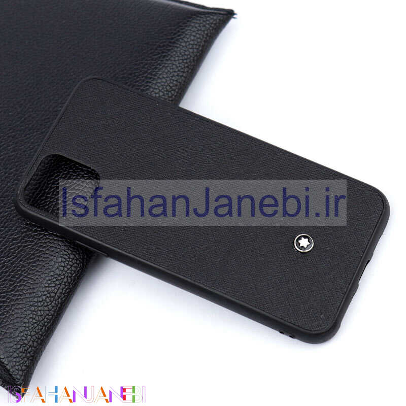 اصفهان جانبی-قاب چرمی Mont Blanc آیفون iPhone 11 Pro Max مشکی سری B