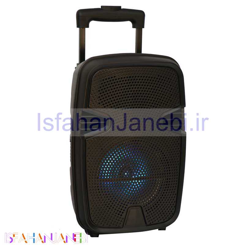 اصفهان جانبی-اسپیکر چمدانی بلوتوثی رم و فلش خور KTS-1126 + میکروفن و ریموت کنترل