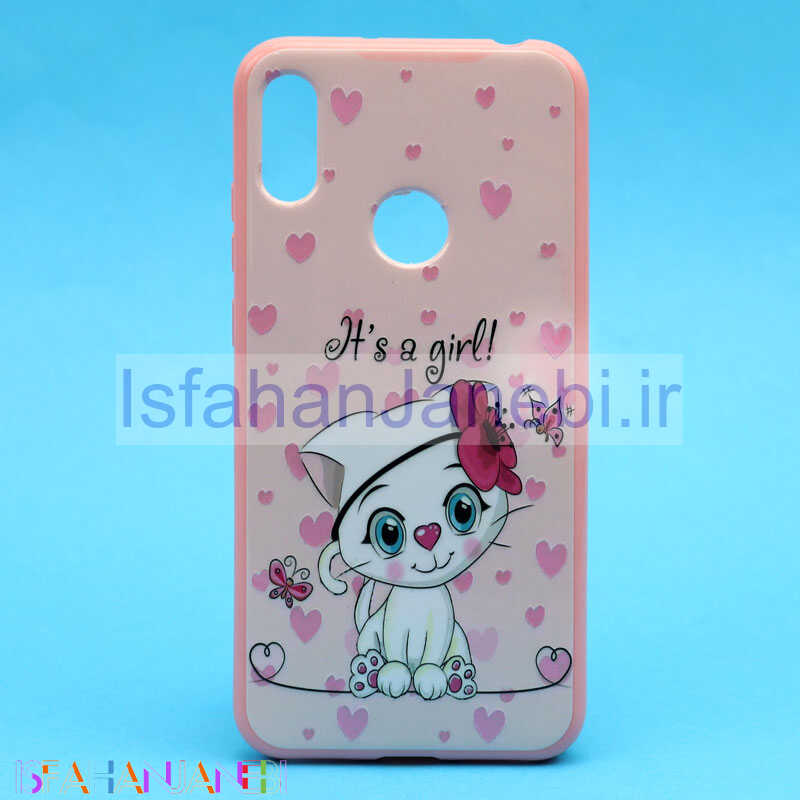اصفهان جانبی-قاب فانتزی برجسته صورتی طرح کارتونی هواوی Y6 Prime 2019