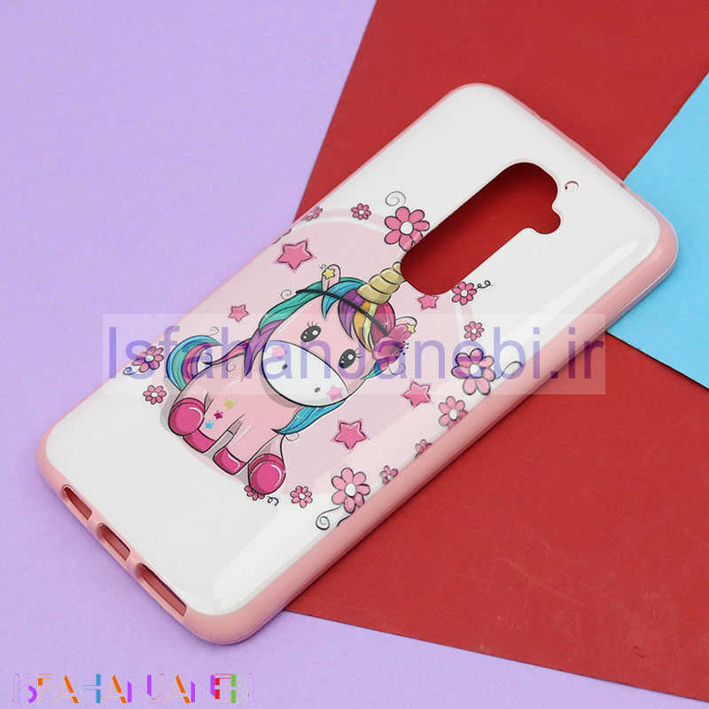 اصفهان جانبی-قاب فانتزی برجسته صورتی طرح کارتونی LG G2