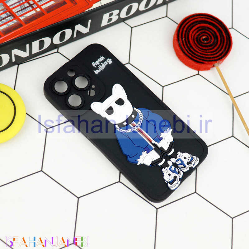 اصفهان جانبی-قاب سیلیکونی بولداگ محافظ لنزدار iPhone 13 Pro