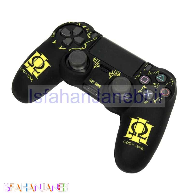 اصفهان جانبی-روکش دسته بازی PS4 طرح God Of War زرد مشکی