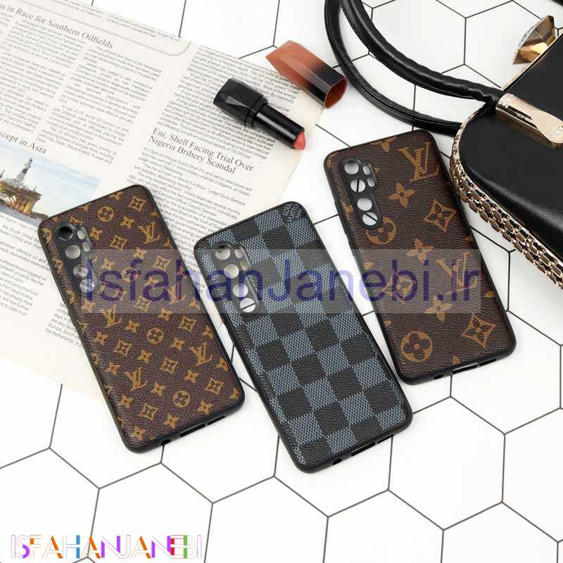 اصفهان جانبی-قاب چرمی لاکچری محافظ لنزدار Xiaomi Mi Note 10 Lite