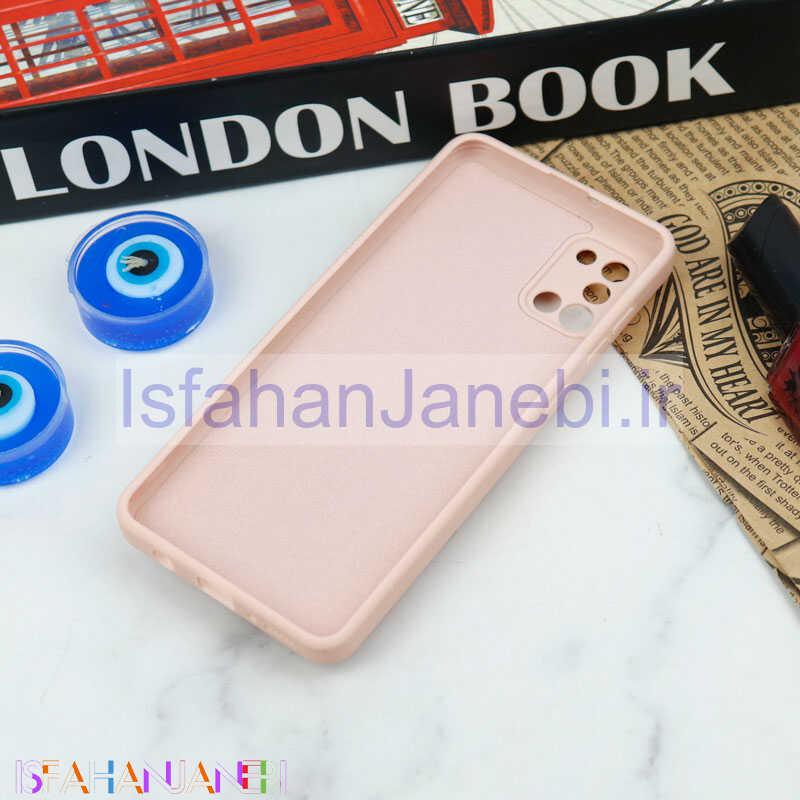 اصفهان جانبی-قاب سیلیکونی عروسکی محافظ لنزدار طرح خرسی صورتی Samsung Galaxy A31