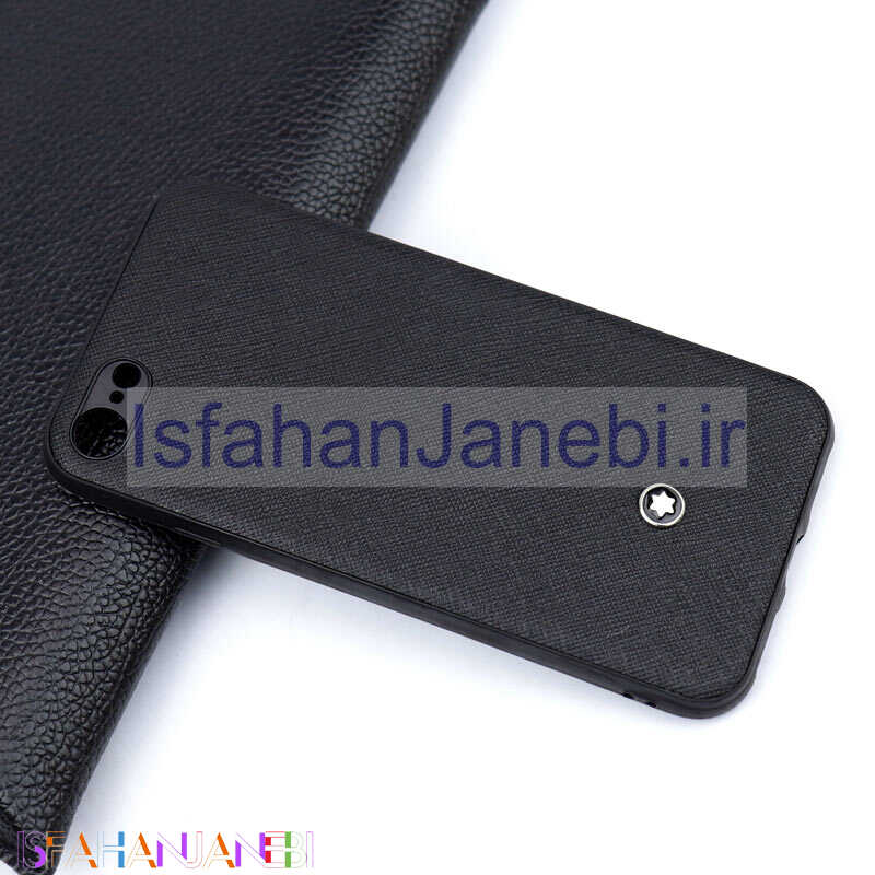 اصفهان جانبی-قاب چرمی Mont Blanc آیفون iPhone 7/8 مشکی سری B
