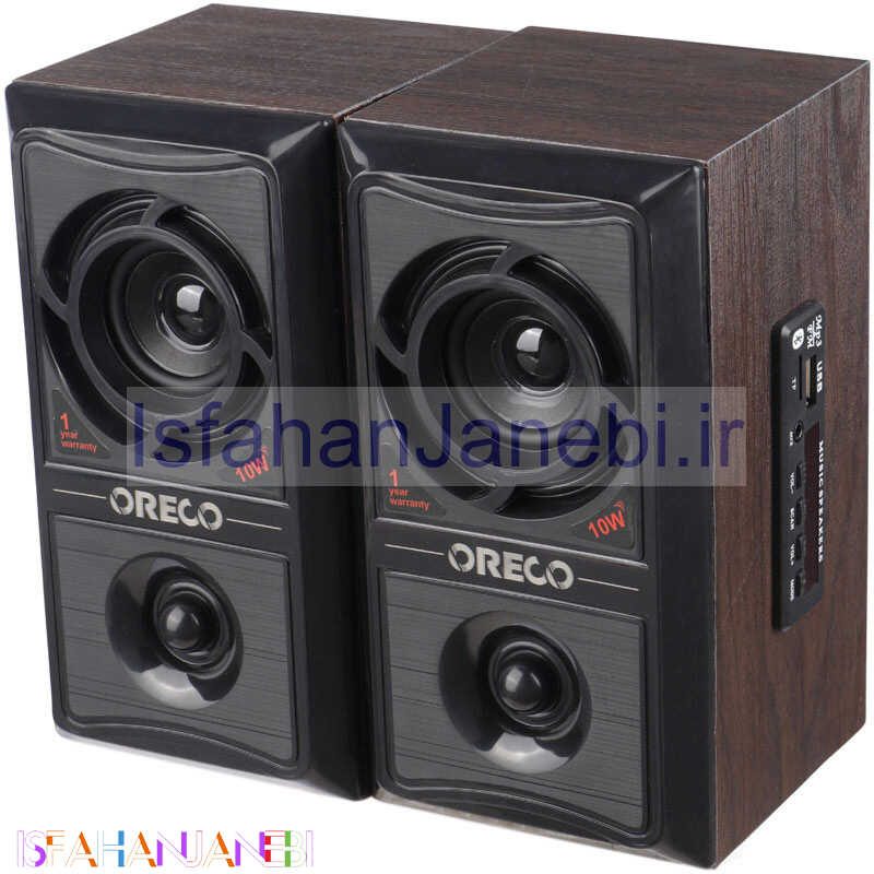 اصفهان جانبی-اسپیکر بلوتوثی رم و فلش خور Oreco T-003 + ریموت کنترل