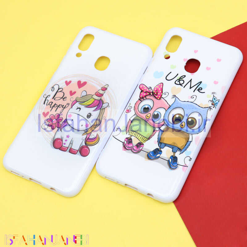 اصفهان جانبی-قاب فانتزی سفید طرح کارتونی سامسونگ A20/A30