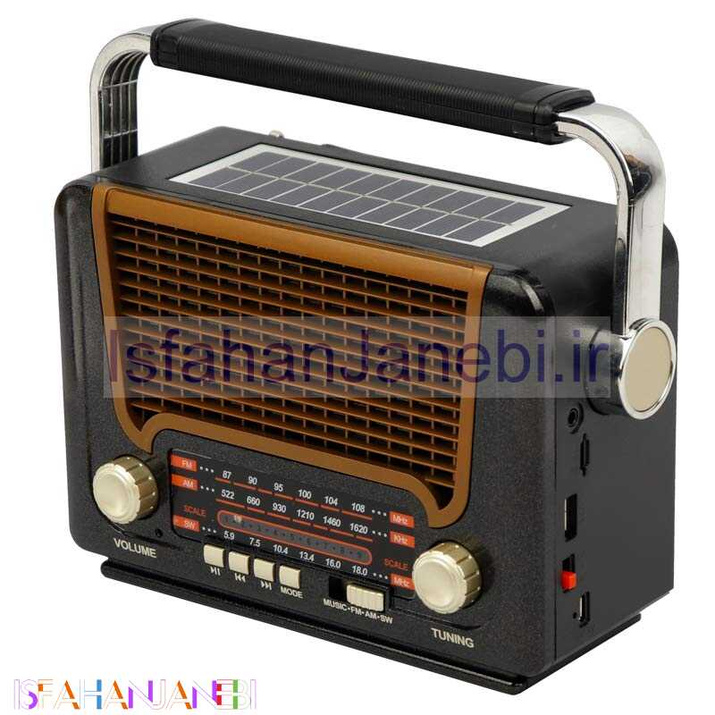 اصفهان جانبی-رادیو اسپیکر بلوتوثی رم و فلش خور خورشیدی Meier M-527BT-S