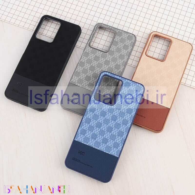 اصفهان جانبی-قاب چرمی HDCI شیائومی Redmi Note 12 4G دو تکه طرح دار