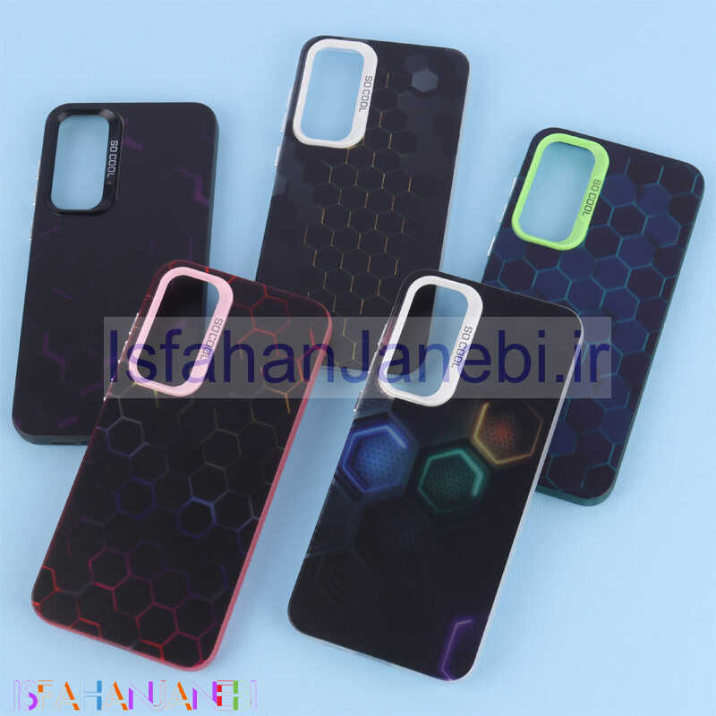 اصفهان جانبی-قاب PC So Cool طرح زنبوری سامسونگ Galaxy A55
