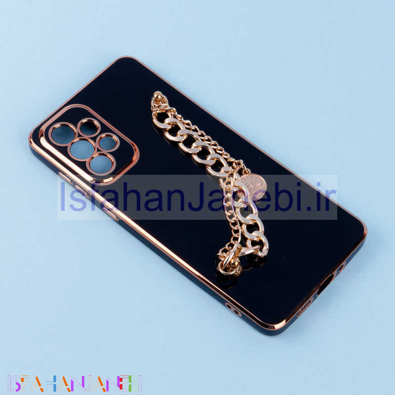 اصفهان جانبی-قاب My Case محافظ لنزدار + آویز دستی کارتیر Samsung Galaxy A73 مشکی