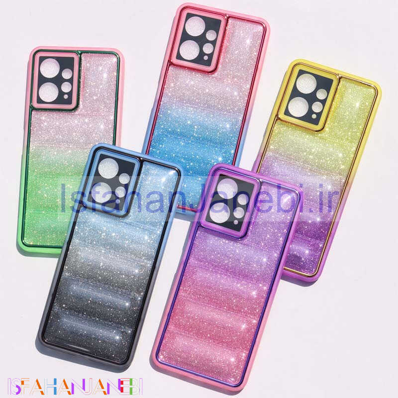 اصفهان جانبی-قاب پافر اکلیلی رینگی محافظ لنزدار Xiaomi Redmi Note 12 4G