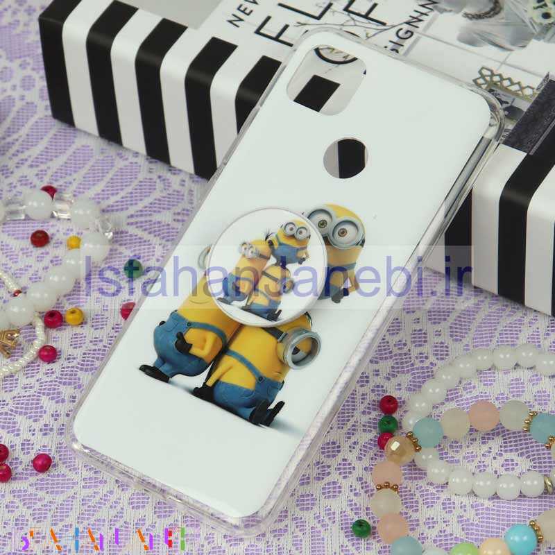 اصفهان جانبی-قاب سوپر IMD دور شفاف پاپ سوکت دار Xiaomi Redmi 9C مینیون