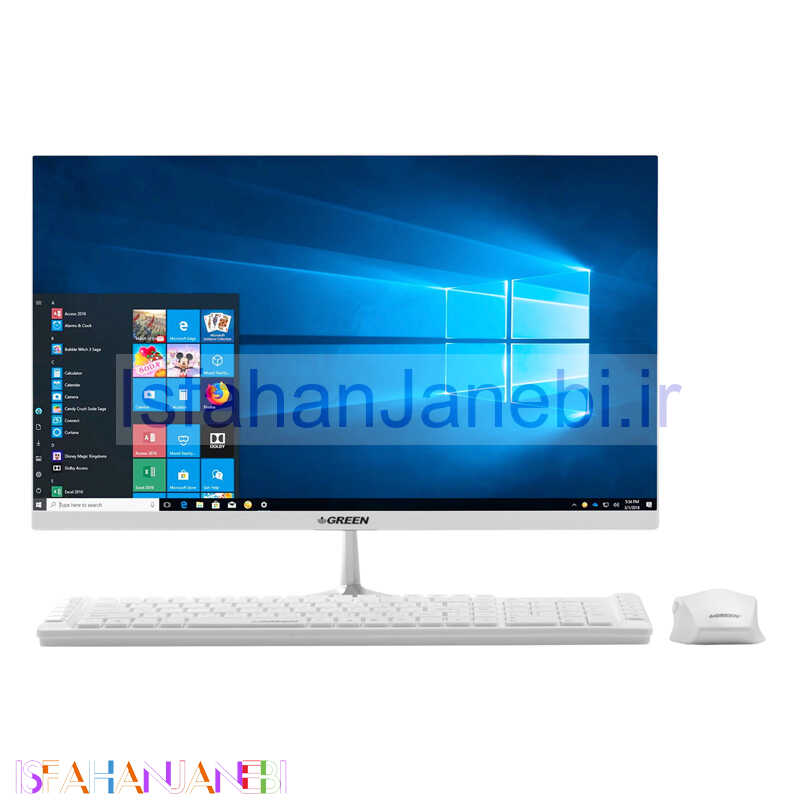 اصفهان جانبی-آل این وان Green GX22-i318S Core i3 (8100) 8GB 1TB+120GB SSD Intel 21.5" FHD