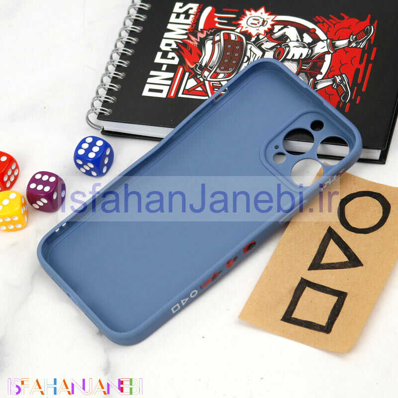 اصفهان جانبی-قاب سیلیکونی محافظ لنزدار طرح اسکویید گیم iPhone 13 Pro Max کد 1