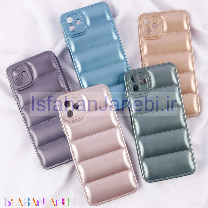 اصفهان جانبی-قاب پافر ژله ای براق محافظ لنزدار Samsung Galaxy A04