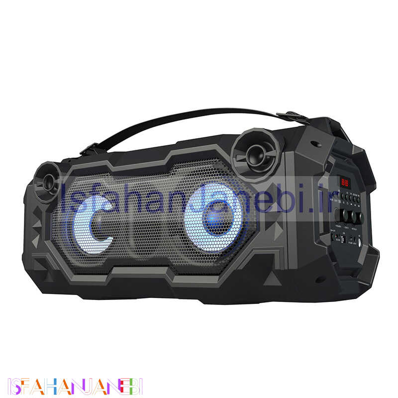 اصفهان جانبی-اسپیکر بلوتوثی رم و فلش خور Sibraton S-BS839 + میکروفون و ریموت کنترل